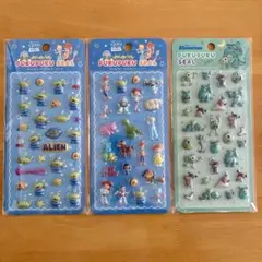 ぷくぷくシール モンスターズインク トイストーリー 3個セット