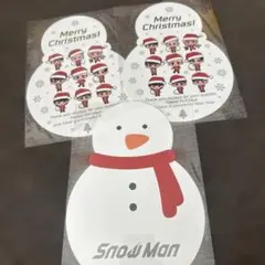 Snow Man クリスマスカード 3枚セット