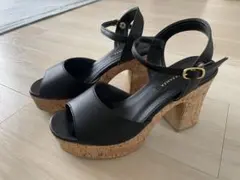 ESPERANZA ブラックサンダル ヒール10cm