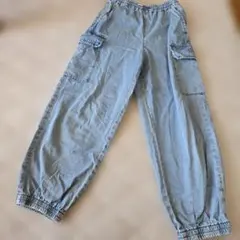 GU デニム風カーゴパンツ S