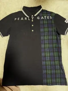 PEARLY GATES チェック柄ポロシャツ