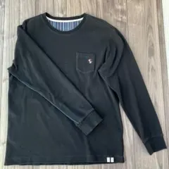 Paul Smith ブラック 長袖 Tシャツ 胸ポケット付