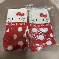 未使用✨Baby Foot ハローキティ ドットソックス　2足セット