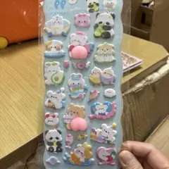 動物キャラクター立体シール