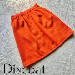 Discoat 【F】ミニスカート オレンジ フリース ポケット付き