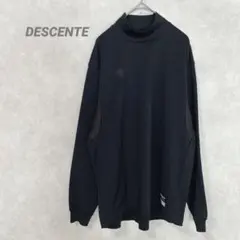 デサント　メンズ　スウェット　ハイネック　Ｍサイズ　黒　スポーツ　ジャージ　防寒