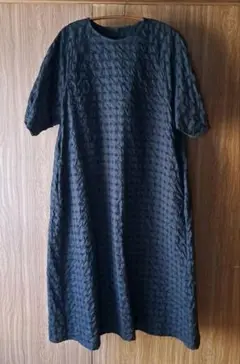 《新品》a hundred percent 100% 黒刺繍　ロングワンピース