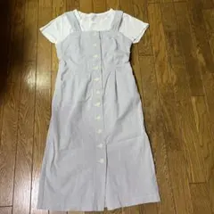 earth music&ecology ワンピース　ストライプ　M