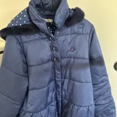 ミキハウス　ネイビー ダウンコート 150