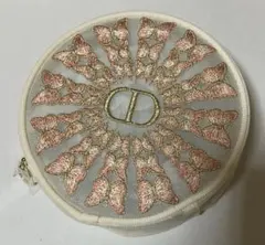 クリスチャンディオール　ロゴ　蝶々　刺繍 メッシュケース