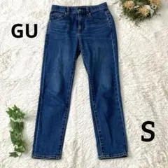 GU スリムテーパードアンクルジーンズ(丈標準65～69cm)