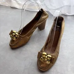 Dior クラックレザー サボ ミュール セレリアレザーステッチ 37 1/2
