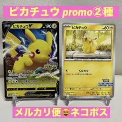 ピカチュウ プロモ　2枚　ポケモンカード　122/S-P 242/SV-P