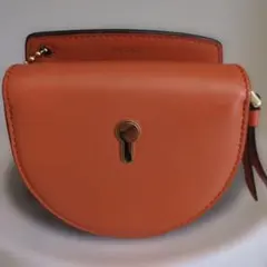 美品　BALLY バリー　オレンジ ラウンド型ポーチのサムネイル