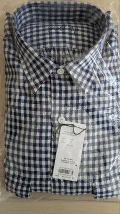 ROLL UP LINEN GINGHAM CHECK/DARK NAVY/Mのサムネイル