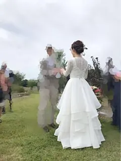 セパレート　オーダーメイド　ウェディングドレス　ツーピース