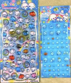 あわわちゃん　ぷち　ボンボンドロップシール　あわわちゃん　ブロックシールセット