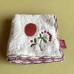 【未使用】Habella 刺繍タオルハンカチ
