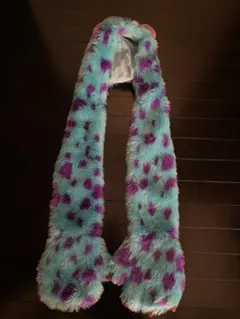 Disney モンスターズインク サリー ファンキャップ マフラー手袋付き