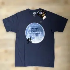 ユニクロUNIQLO×ユニバーサルE.T半袖Tシャツ Sサイズ綿100% ブルー