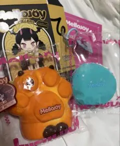 mellojoy スクイーズ 猫爪 キャラメル＆マカロン 煌めく海 セット