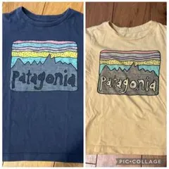 Patagonia パタゴニア キッズ Tシャツ サイズ3T 2枚セット 紺 黄のサムネイル
