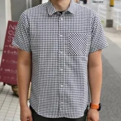 人気❤️narifuri メッシュインナー ギンガム 半袖 NF4018 ナリフリのサムネイル