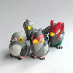 マメパト　ハトーボー　ケンホロウ　ソフビ　指人形　ポケモンキッズ　フィギュア