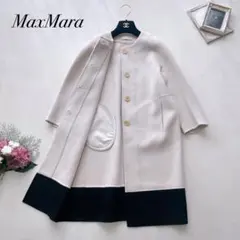 美品✨マックスマーラ　白タグ　アンゴラ　クチートアマーノ　ダブルフェイス　ベルト 美品✨マックスマーラ 白タグ アンゴラ クチートアマーノ ダブル