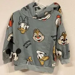ディズニー　パーカー　H&M 総柄　ミッキー　ドナルド　デイジー　チップとデールのサムネイル