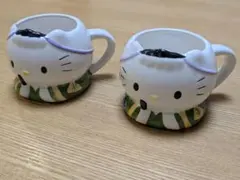 ハローキティ ダニエル マグカップ 2個セット サンリオ 和風デザイン 陶器