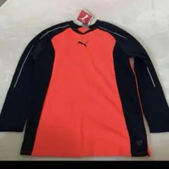 新品　プーマ（PUMA） オレンジシャツ メンズ 長袖　サッカー　ユニフォーム