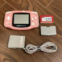 ゲームボーイアドバンス 本体 ミルキーピンク ゲームソフト ACアダプターセット