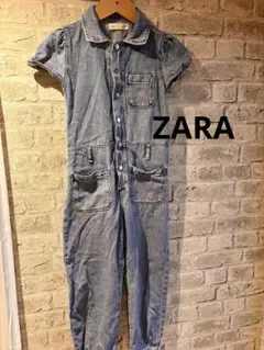 ZARA デニムジャンプスーツ　オーバーオール