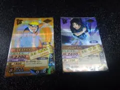 毎*可様 NARUTO データカードダス うちはサスケ ロケテ 激レア 2枚セッ ど*お様 毎*可様 NARUTO データカードダス ロケテ 爆レア2種 - メルカリ