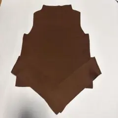 CECIL McBEE ブラウン ノースリーブニット Mサイズ