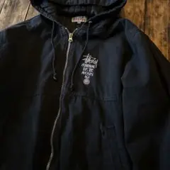 stussy アクティブジャケット STUSSY ダック アクティブ ジャケット 刺繍ロゴ S
