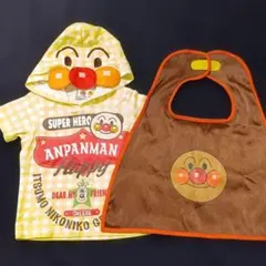 アンパンマン フード付きTシャツとマントセット