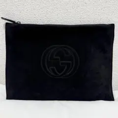 残り1点‼️ GUCCI グッチ GGロゴ スエード クラッチバッグ ブランド