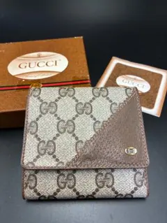 GUCCI GGスプリーム ビー 二つ折り財布 蜂 グッチ 小銭入れ お札入れ