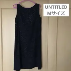 UNTITLED ノースリーブワンピース黒