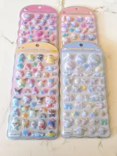 コットンパフィーシール　サンリオ　サンリオキャラクターズ　キティ　シナモン