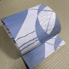 専用ページ　正絹　袋帯《薄いブルー　抽象模様》