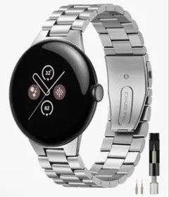 Google Pixel Watch 4 金属バンド（シルバー）