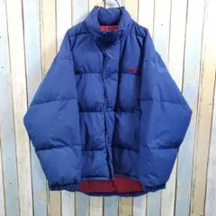 6ー136☆ナイキ☆ダウンジャケット☆白タグ90s☆ワンポイント刺繍ロゴ☆XL