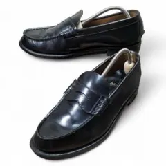 リーガル 革靴 25.5cm コインローファー ブラック レザー 黒 REGAL