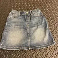 ユニクロ　デニム ミニスカート 130サイズ