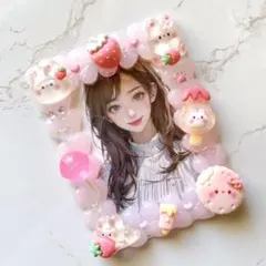 トレカケース ホイップデコ 硬質 カードケース B8 チェキ ホルダー ピンク