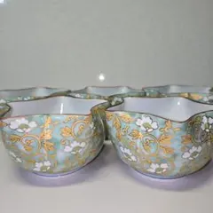 有田焼　瑞祥窯　小鉢　5客セット 金彩