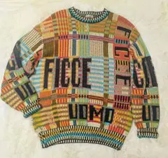 ficce　YOSHIYUKI KONISHI　ロゴ　ニット　セーター